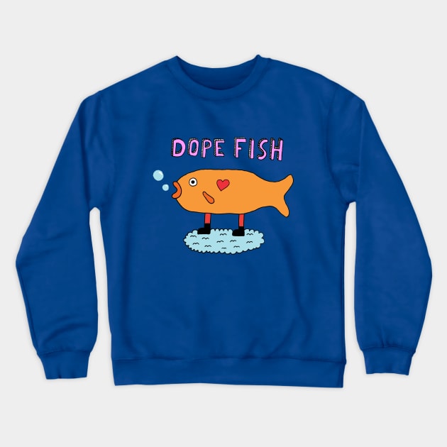 Dope Fish Crewneck Sweatshirt by saif